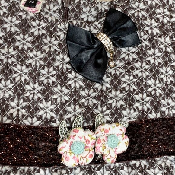 Girls beautiful brown dress size 6/6x - Picture 3 of 8